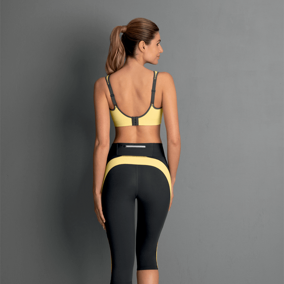 Anita Active Air Control DeltaPad Sport BH Yellow Antraciet