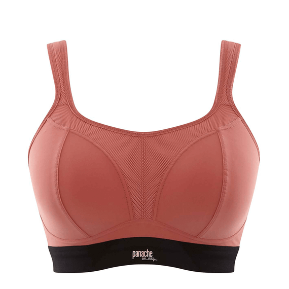 Panache Voorgevormde Sport BH Zonder Beugels Rose Black