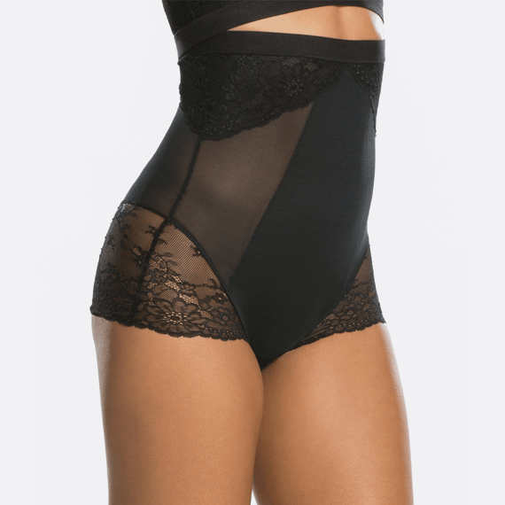 Spanx Spotlight On Lace High-Waisted Slip Black