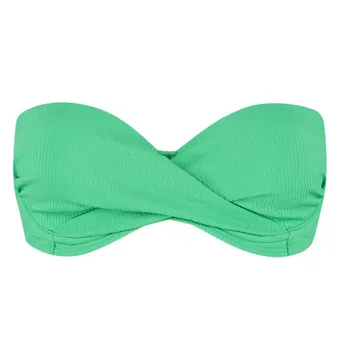 Spring Green Bandeau Bikini Oberteil
