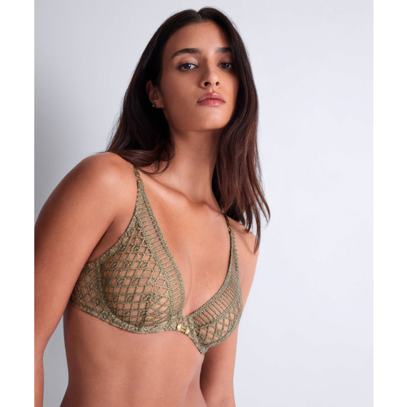 Aubade Stardust Dream Plunge BH Nile Green
