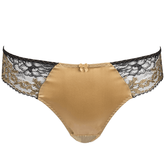 Aubade Femme Glamour String Or Noir