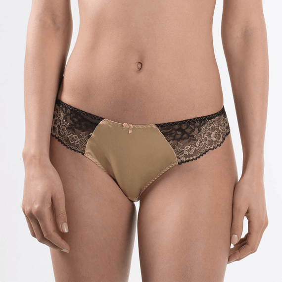 Aubade Femme Glamour String Or Noir