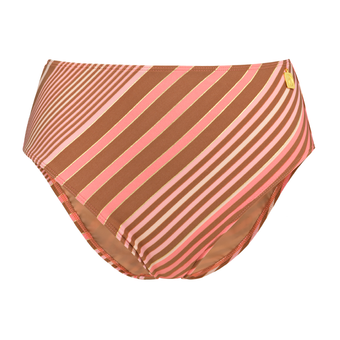 Stripe Lurex Hoog Bikinibroekje
