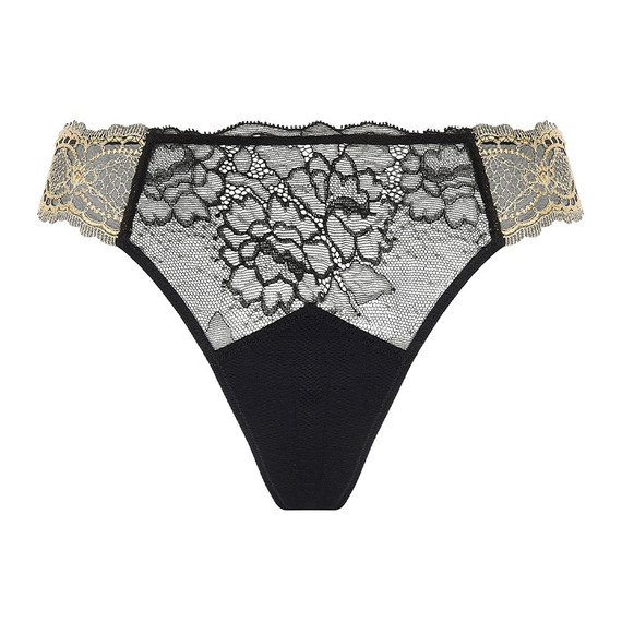 Lise Charmel Sublime En Or String Noir Eclat