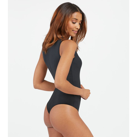Spanx Suit Yourself V-Neck Bodysuit Classic Black