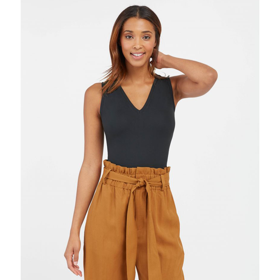 Spanx Suit Yourself V-Neck Bodysuit Classic Black