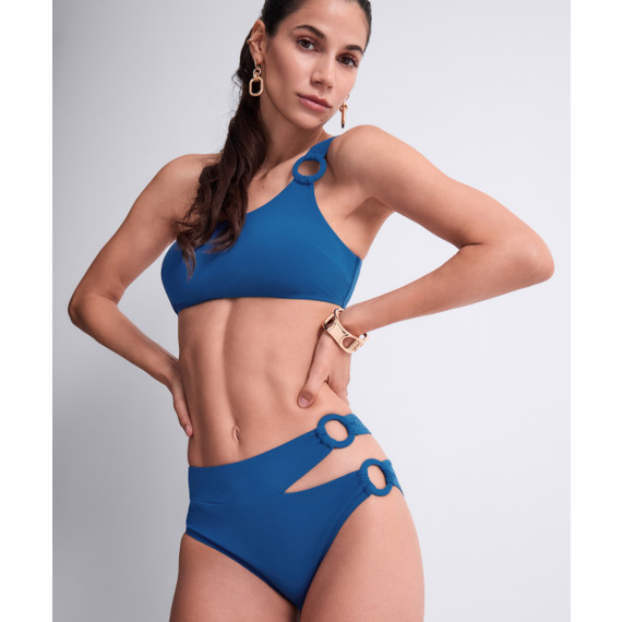 Aubade Badmode Summer Essence Hoog Bikinibroekje Ibiza Blue