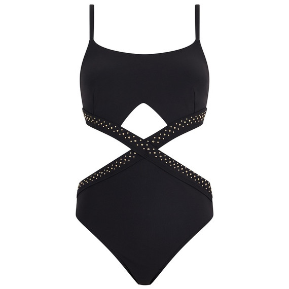 Aubade Badmode Summer Stars Badpak Met Open Rug Black