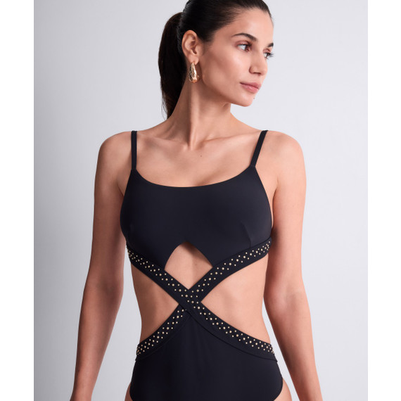 Aubade Badmode Summer Stars Badpak Met Open Rug Black