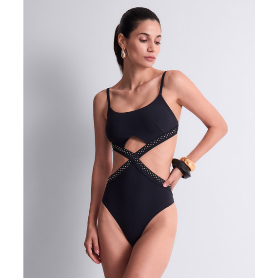 Aubade Badmode Summer Stars Badpak Met Open Rug Black