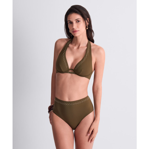 Aubade Badmode Summer Stars Hoog Bikinibroekje Khaki