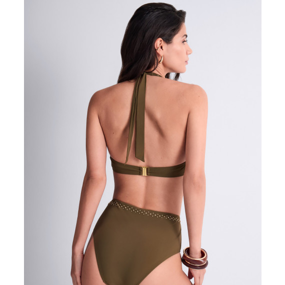 Aubade Badmode Summer Stars Hoog Bikinibroekje Khaki