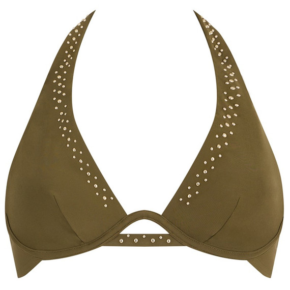 Aubade Badmode Summer Stars Triangle Bikinitop Khaki