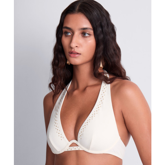 Aubade Badmode Summer Stars Triangle Bikinitop Sea Pearl