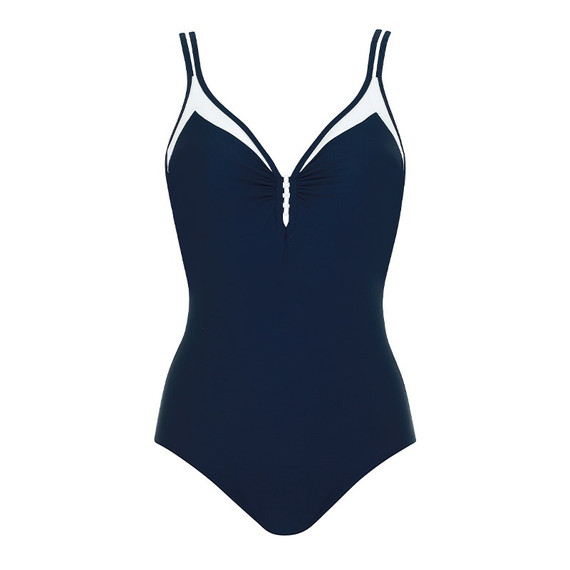 Sunflair Badpak Nachtblauw Wit