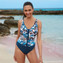 Sunflair Badpak Blauw Print
