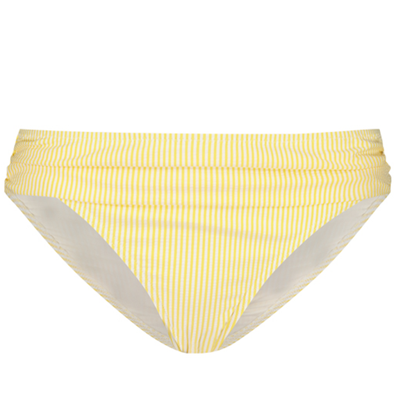 Cyell Bademode Sunny Vibes Bikini Hose mit Plissee Falten Aspen Gold