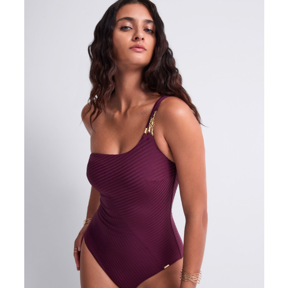 Aubade Badmode Sun Pop One Shoulder Badpak Acai