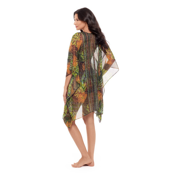 Miraclesuit Sunset Islet Kaftan Black Multi