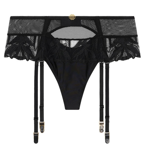 Aubade Sweet Euphoria String Met Jarretels Black