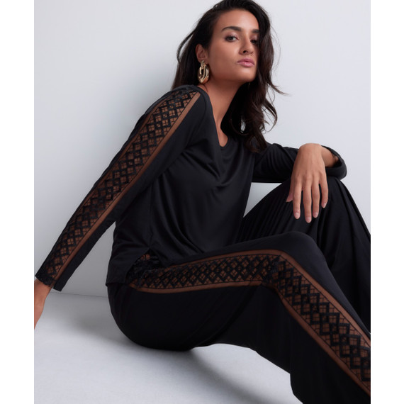 Aubade Sweet Obsession Pyjamahemd Black