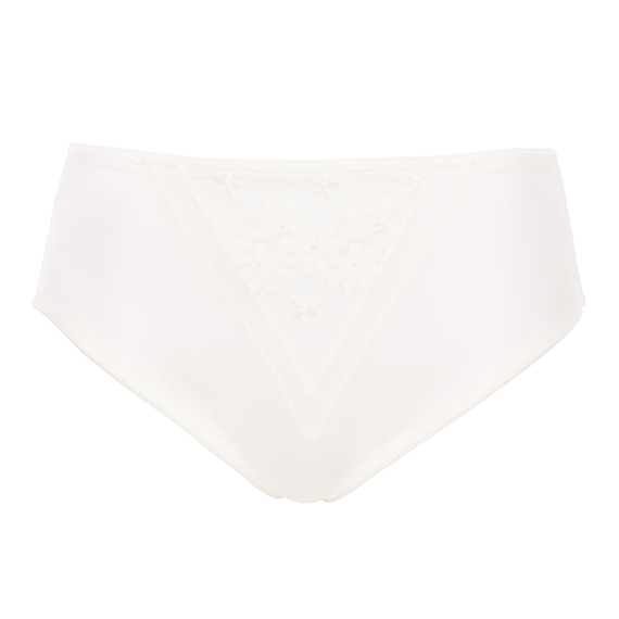 Felina Swiss Broderie High Waist Slip Natural