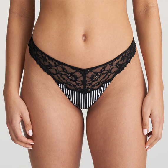 Marie Jo Sydny String Tuxedo Black
