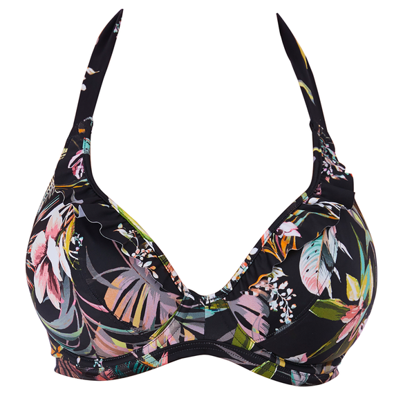 Freya Swim Tahiti Nights Halter Bikinitop Black