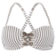 Beachlife Taupe Stripe Multiway Bikinitop
