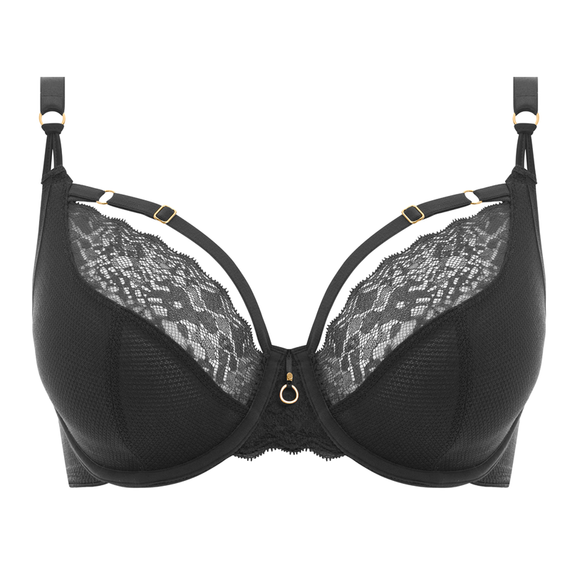 Freya Temptress Plunge BH Black