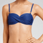 Cyell Texture Bandeau Multiway Bikinitop Blue