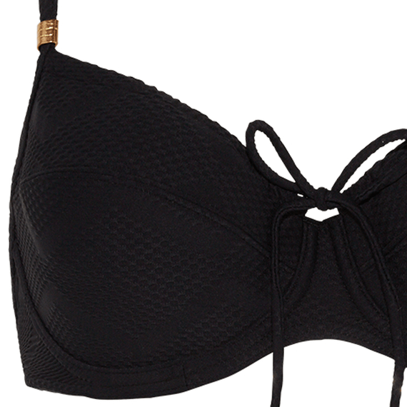 Cyell Texture Beugel Bikinitop Black