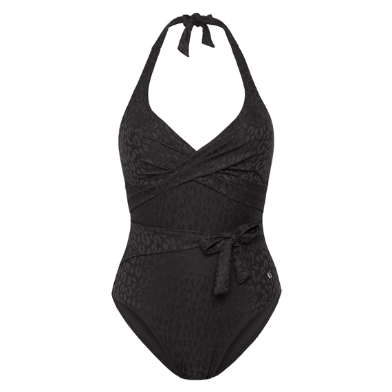 Textured Leo Halter Badpak