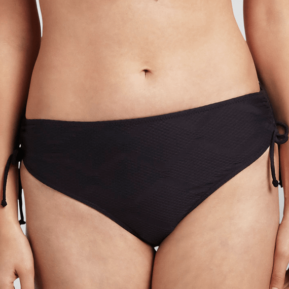 Cyell Texture Hoog Verstelbaar Bikinibroekje Black