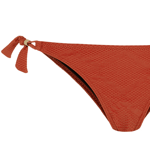Cyell Texture Laag Bikinibroekje Terra