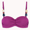 Cyell Texture Viola Bandeau Bikinitop 
