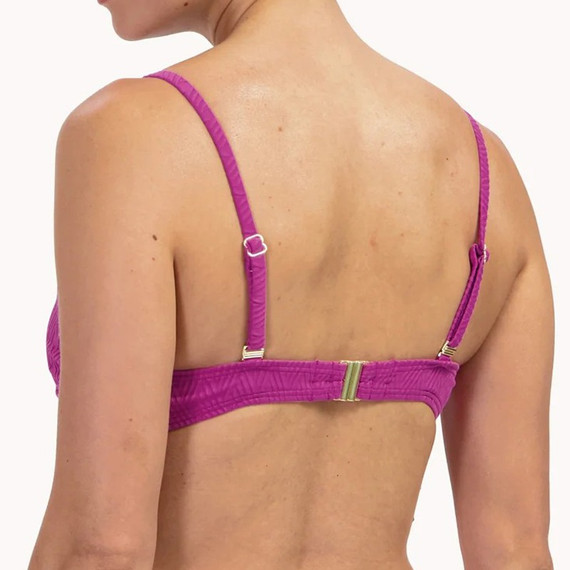 Cyell Texture Viola Bandeau Bikinitop 