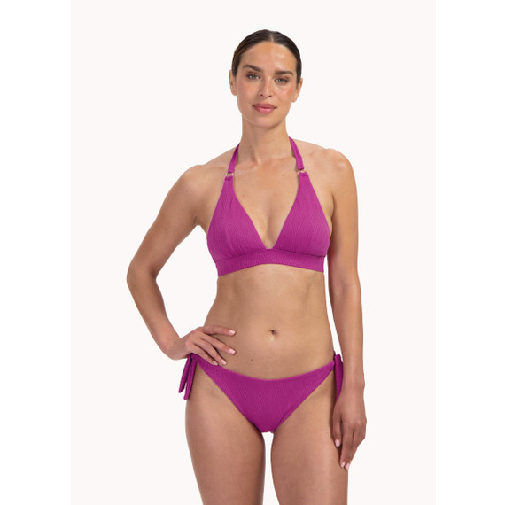 Cyell Texture Viola Triangle Bikini Oberteil