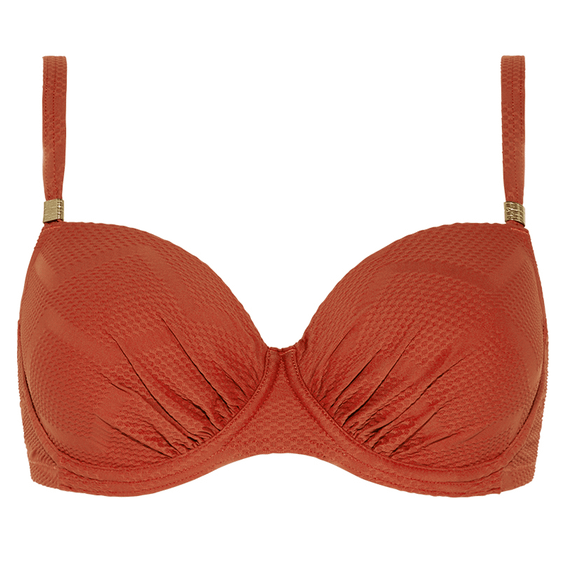 Cyell Texture Voorgevormde Bikinitop Terra