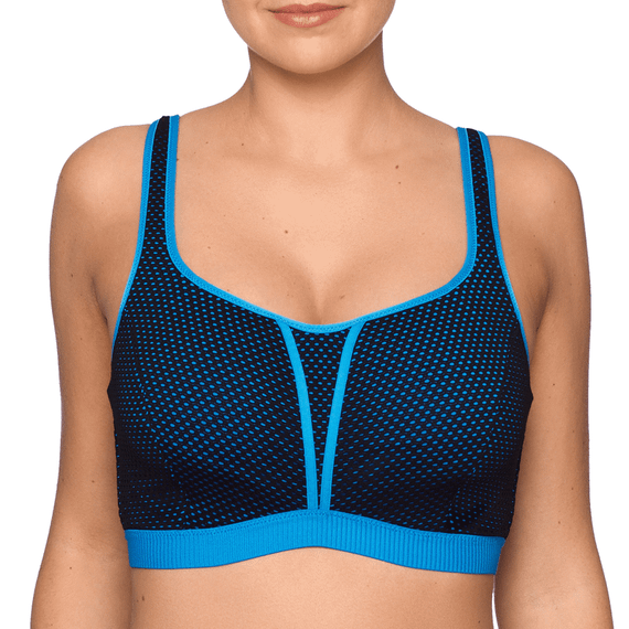 PrimaDonna Sport The Mesh Voorgevormde Sport BH Blue Crush