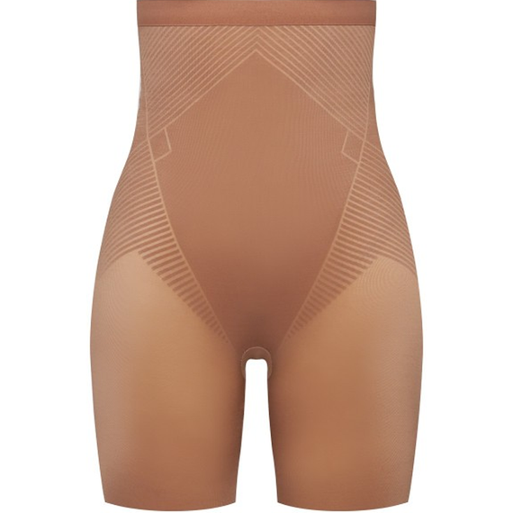 Spanx Thinstincts 2.0 High Waisted Mid Thigh Shorts Café Au Lait