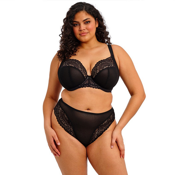 Elomi Lingerie Tiernie Plunge BH Black