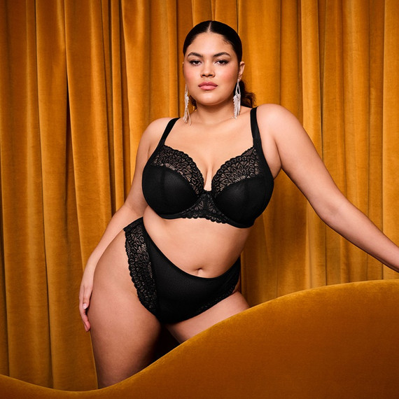 Elomi Lingerie Tiernie Plunge BH Black