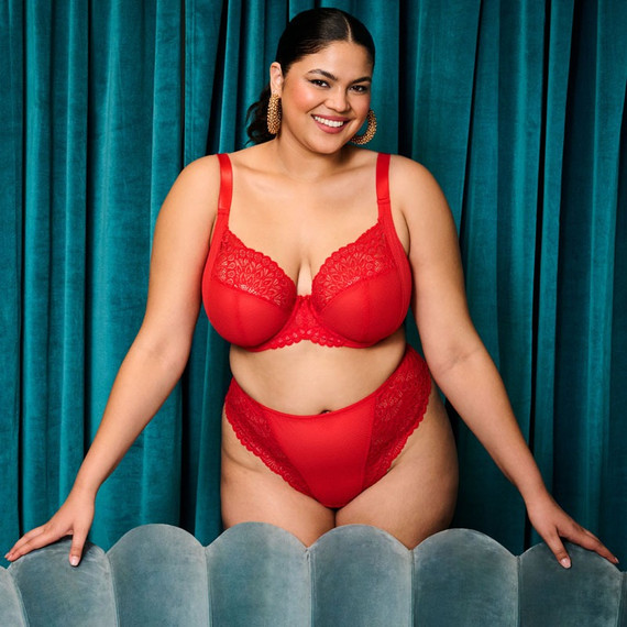 Elomi Tiernie Plunge BH Red