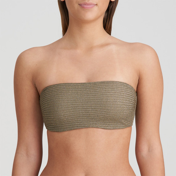 Marie Jo Swim Tinjis Trägerloser Bikini Oberteil Golden Olive