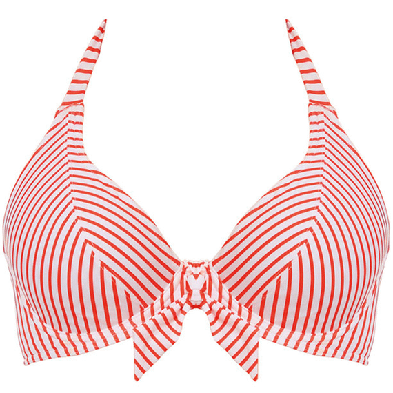 Totally Stripe Neckholder Bikini-Top