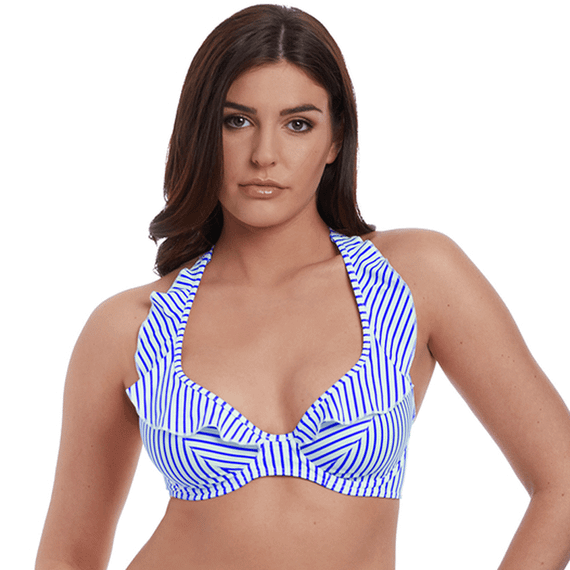 Freya Swim Totally Stripe Bikinitop Cobalt