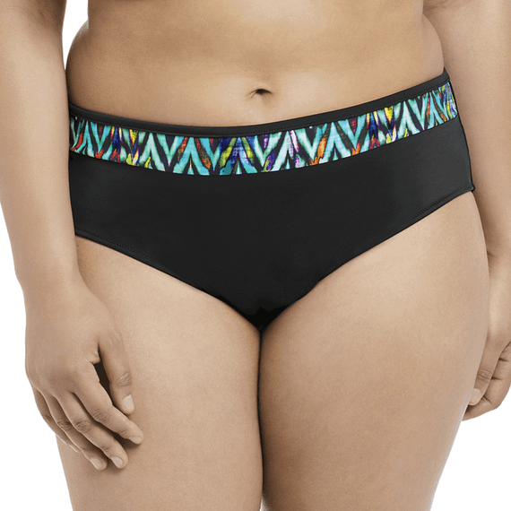 Elomi Swim Tribal Instinct Bikinibroekje Black