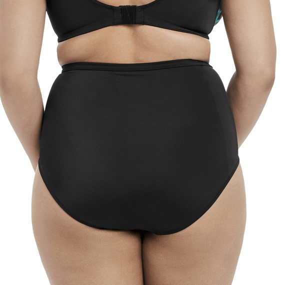 Elomi Swim Tribal Instinct Hoog Bikinibroekje Black